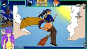 Seductive Anime Witch Whips Her Busty Curves into Shape in Horny Training Montage