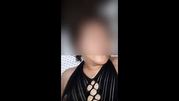 Married Latina MILF takes double cock in lingerie