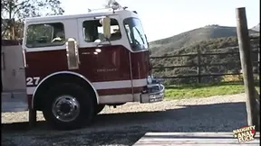 Firefighter fucks amazing girl's brains out anal style