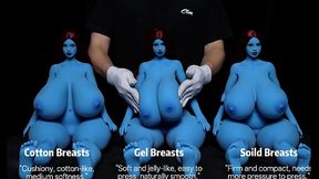 TPE Sex Doll Breast Comparison &ndash_ Solid vs Gel vs Cotton (Three Dolls Compared Together)