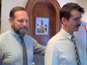 Junior Salesman Impresses Boss.  OFFICE BREEDING
