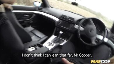 POV cop fucks alt punk babe doggystyle till her tits jiggle and cum covers her face