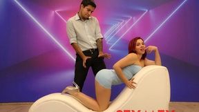 Hard fuck in the cowgirl pose with a redhead angel Nicole Zurich