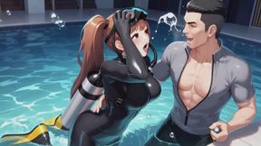 Scuba Fantasies #3B: Confessions of a Deep Dive Temptress (Animated)