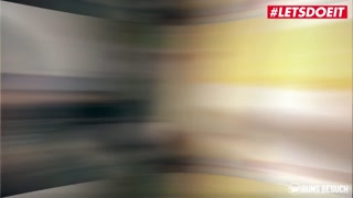 BumsBesuch - Lullu Gun German Brunette Porn Star Wild Pussy Fuck With Amateur Guy - LETSDOEIT