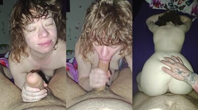Morning blowjob with that booty thrown back hard