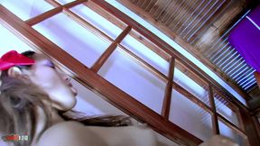 this horny chick has just celebrated her 18th birthday and she ran to us for her first time on camera !