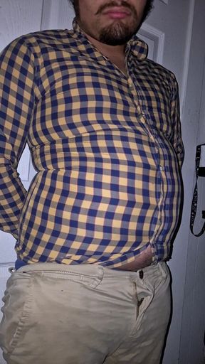 Popping My Button up on My Belly