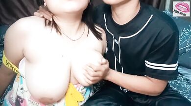 My cheating Asian girlfriend with huge tits gets raw Japanese cock
