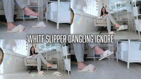 White Slipper Dangling Ignore