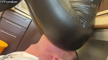 Slave Torment Femdom By Fierce Mistress Sofi In Black Leather