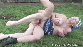 ”Mature village lady banged by local womanizer”