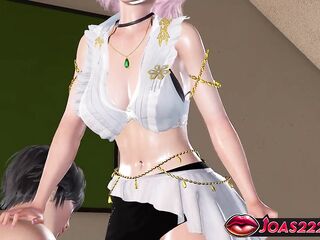 Elise - Sexy Pink Hair Manga Angel in Nylons G Spot Stimulation with Groans, Sex tool Masturbation Until Juicy, and Cunt Licking