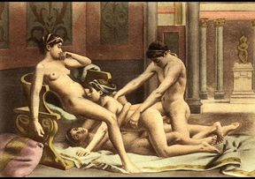 Vintage retro classical hardcore fucking and oral hardcore sex perversions