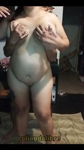 Fucking asshole getting what she deserves. Facial creampie. Busty stepsister gets without a condom.