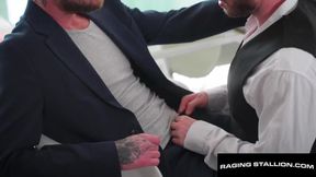 Bearded Bellhop Gets Wrecked by a Raging Stallion's Big Cock