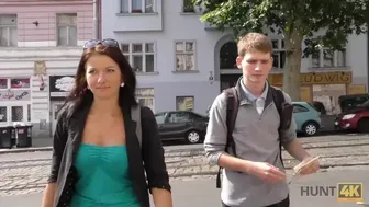 Young Czech girlfriend fucks for cash while her boyfriend watches