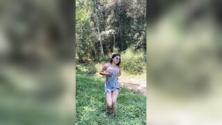 I have my lush in my pussy and my girlfriend records me and controls my lush outdoors