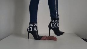 Lady Latisha - CBT Trample Board - Versace Jeans Couture Stiletto Booties - FHD