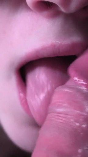 Very Slobbery Passionate Blowjob From a Hot Minx Student