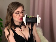 Emma Ruby Vampire Ear Licking