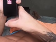 playing with my huge cock for my fans and giving cum, Chris Diamond