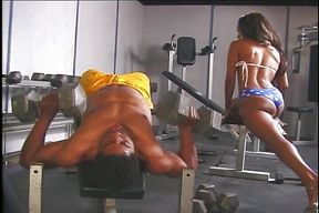 She Got Horny in Gym Lucky BBC Was There