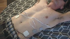 Bound, blindfolded, and shocked with electro Pads