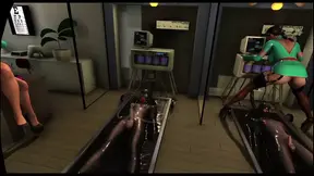 Citor3 3D VR Game latex nurses pump seamen with vacuum bed and pump