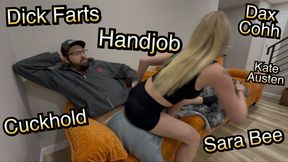 Full Weight Face Sitting Handjob from a Gassy Girl - Cuckhold - Handjob - Farting