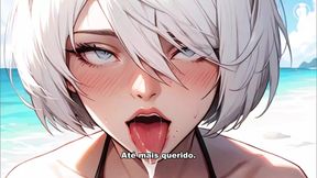 2B being a naughty little bitch