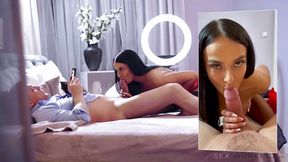 Czech escort rides cock and squirts on camera