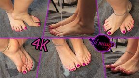 Lil Missy UK Pours your cum on her toes 4K