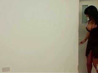 His juicy fantasy is coming true! There's a breasty mother i'd like to fuck in hawt underware awaiting by the couch. So this chab sticks his erected shlong str8 into her throat. Very intensive sex in a short time follows as the mother i'd like to fuck is