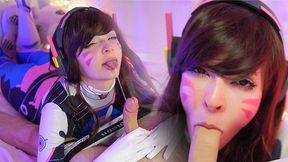 DVa's Epic Battle Against Her Big boyfriend's Massive Member Goes Down In Flames!