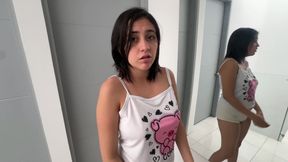 My Little Latina Stepsister Likes to Fuck in Front of a Mirror and Watch Me Penetrate Her Rich Ass