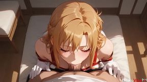 asuna loves being fucked by an old man while kirito plays games [ai]