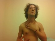 Topless Transgirl Super Extending Her Neck
