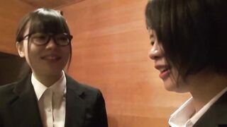 Japanese female employees take part into a cheating wives group sex 2