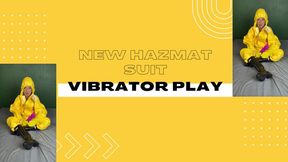 new yellow hazmat suit and vibrator