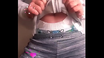 Femboy soaks cute nappy