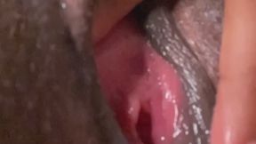 Cum dripping out my sloppy wet pussy