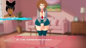 Rock Paper Scissors - We are playing strip rock, paper scissors with Ochaco Uraraka and we can have