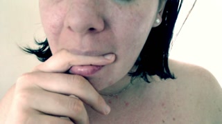 Italian ASMR brain orgasm with my tongue on your cock Insalivated fingers