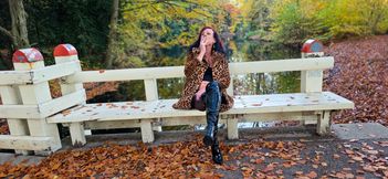 Shemale Mistress NaomiPerv relaxing in the fall woods while enjoying a smoke!