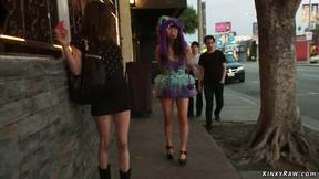 ”Japanese slave banged in public”