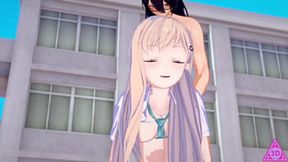Saki Ayase explores intimacy with a new partner near the school grounds