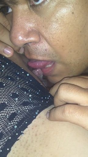 Playing with My Stepmom's Clit and Sucking Her Delicious Pussy