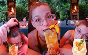 Summer Holiday Blowjob with Cum in Mouth
