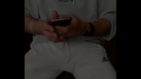 Gio Gets Excited with Phone Bulge in Hot Outdoor Gay Solo Session